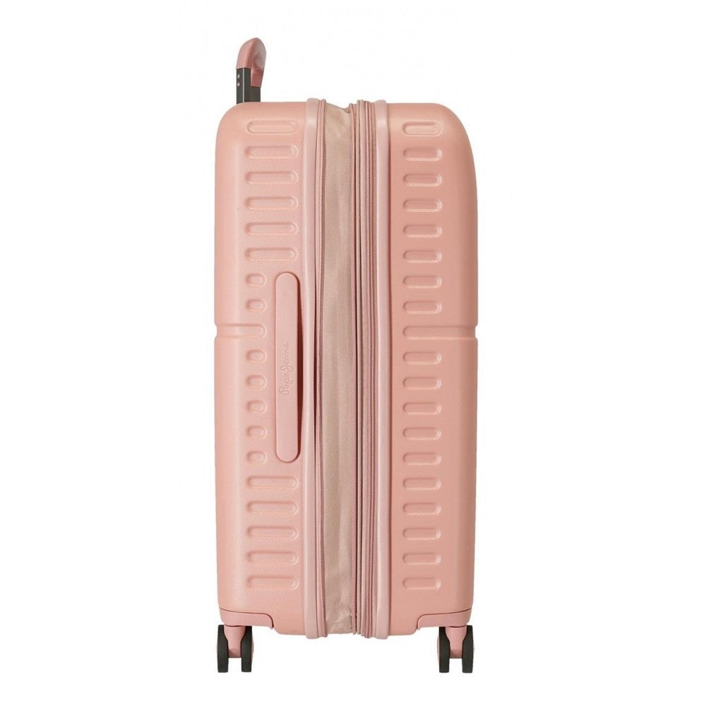 Medium suitcase Pepe Jeans Carina 70cm rigid rose