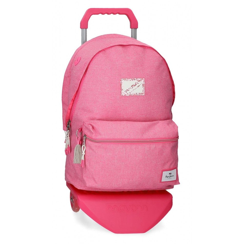 TWO COMPUTERS BACKGROUND Backpack Pepe Jeans Luna With car