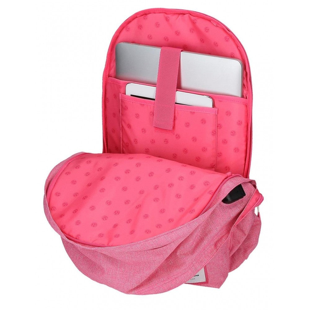 TWO COMPUTERS BACKGROUND Backpack Pepe Jeans Luna With car