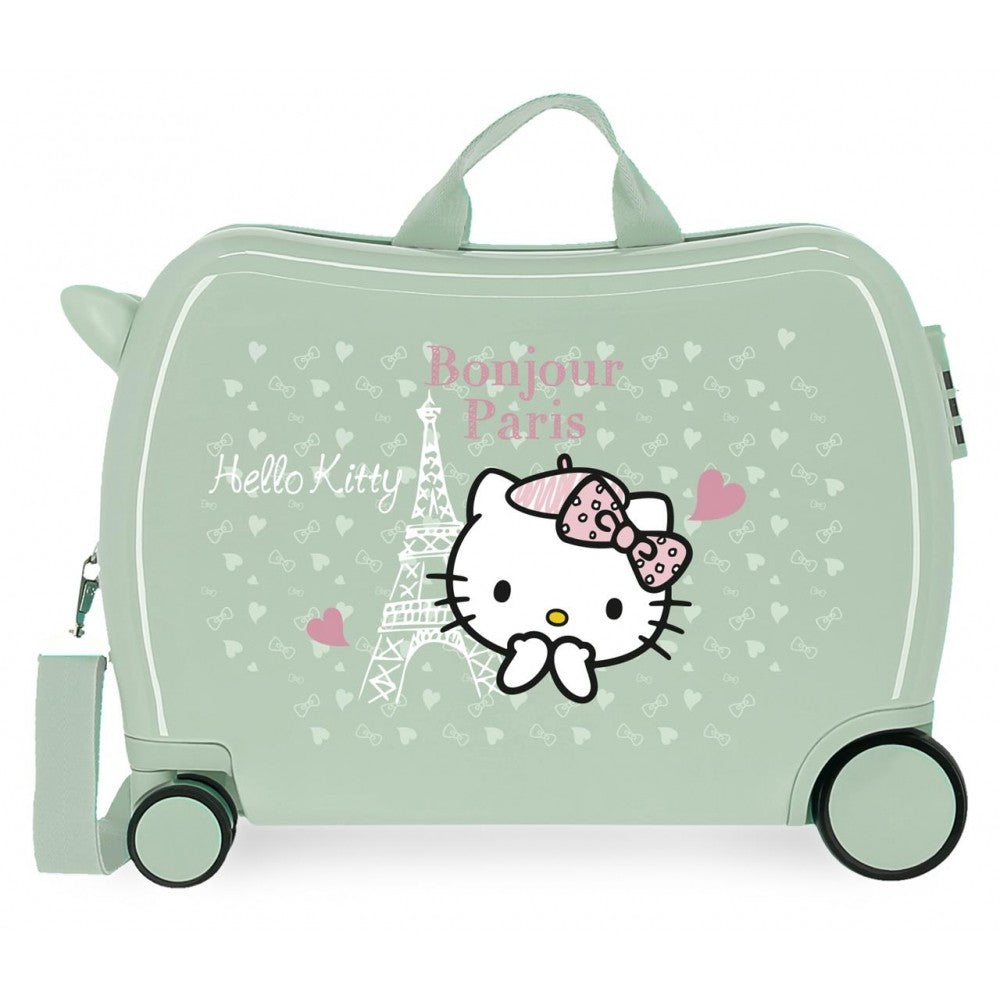 Valise pour enfants Hello Kitty Paris 2 roues multidirectionnelles