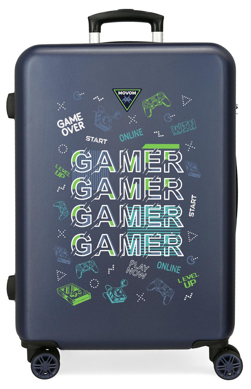 3091241 TROLLEY ABS 65CM. 4R. MOVOM GAME MARINEBLAU ÜBERGRÖSSE