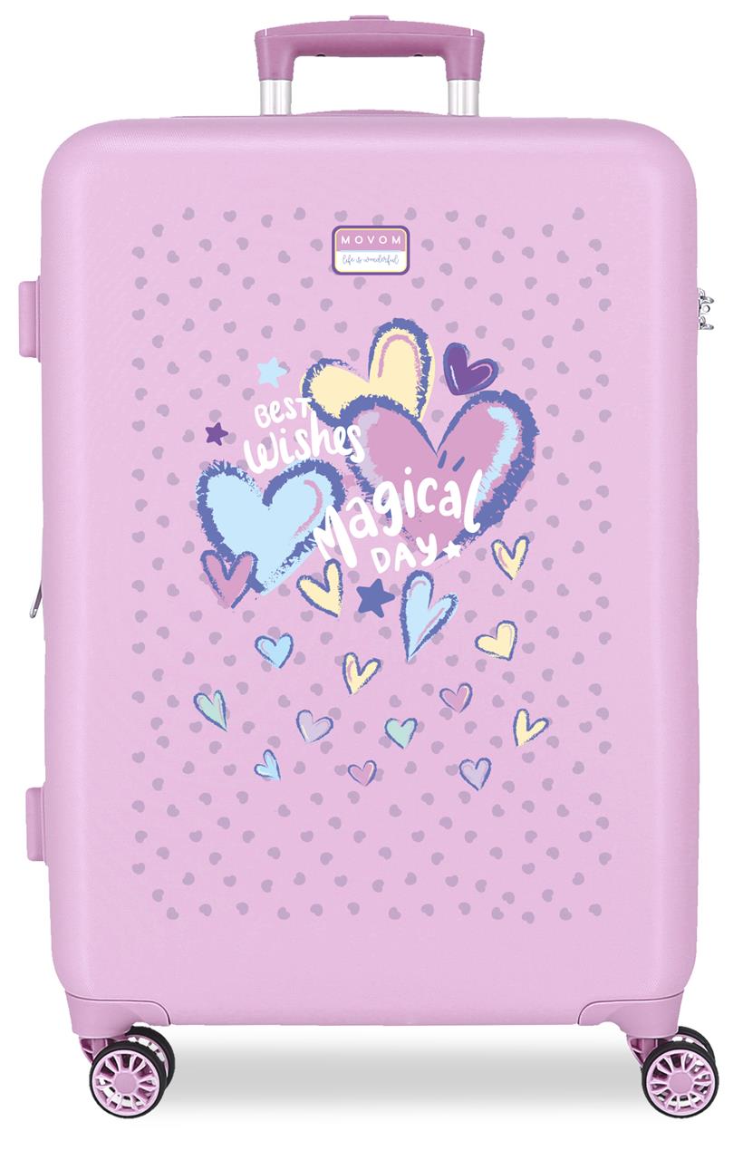 3211242 TROLLEY ABS 65CM.4R MOVOM MELHORES DESEJOS LILÁS