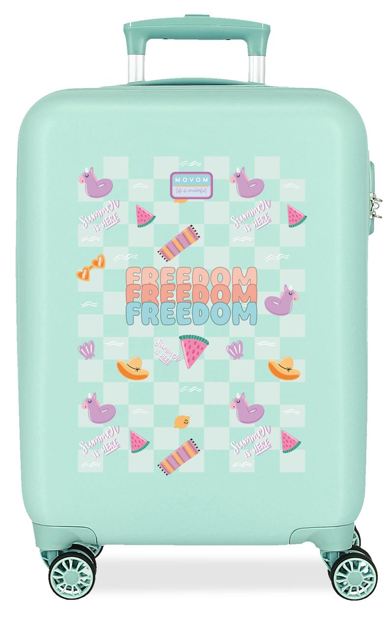 3221141 TROLLEY ABS 55CM. 4R. MOVOM LIBERTÉ TURQUOISE