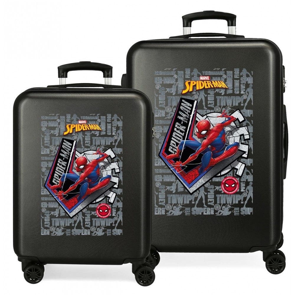 Set di valigie Spiderman Great Power rigido 55-68cm