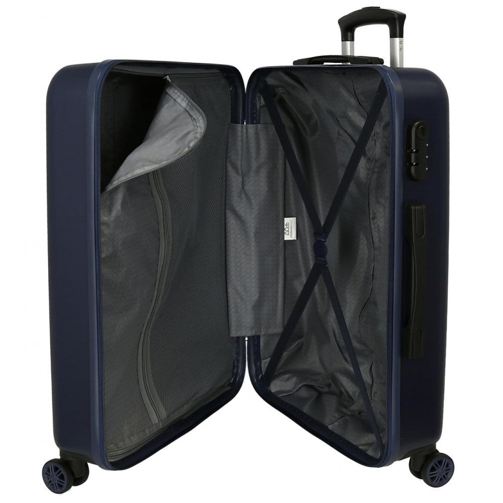 Set of suitcases Pepe Jeans Dikram rigid 55-65cm navy blue