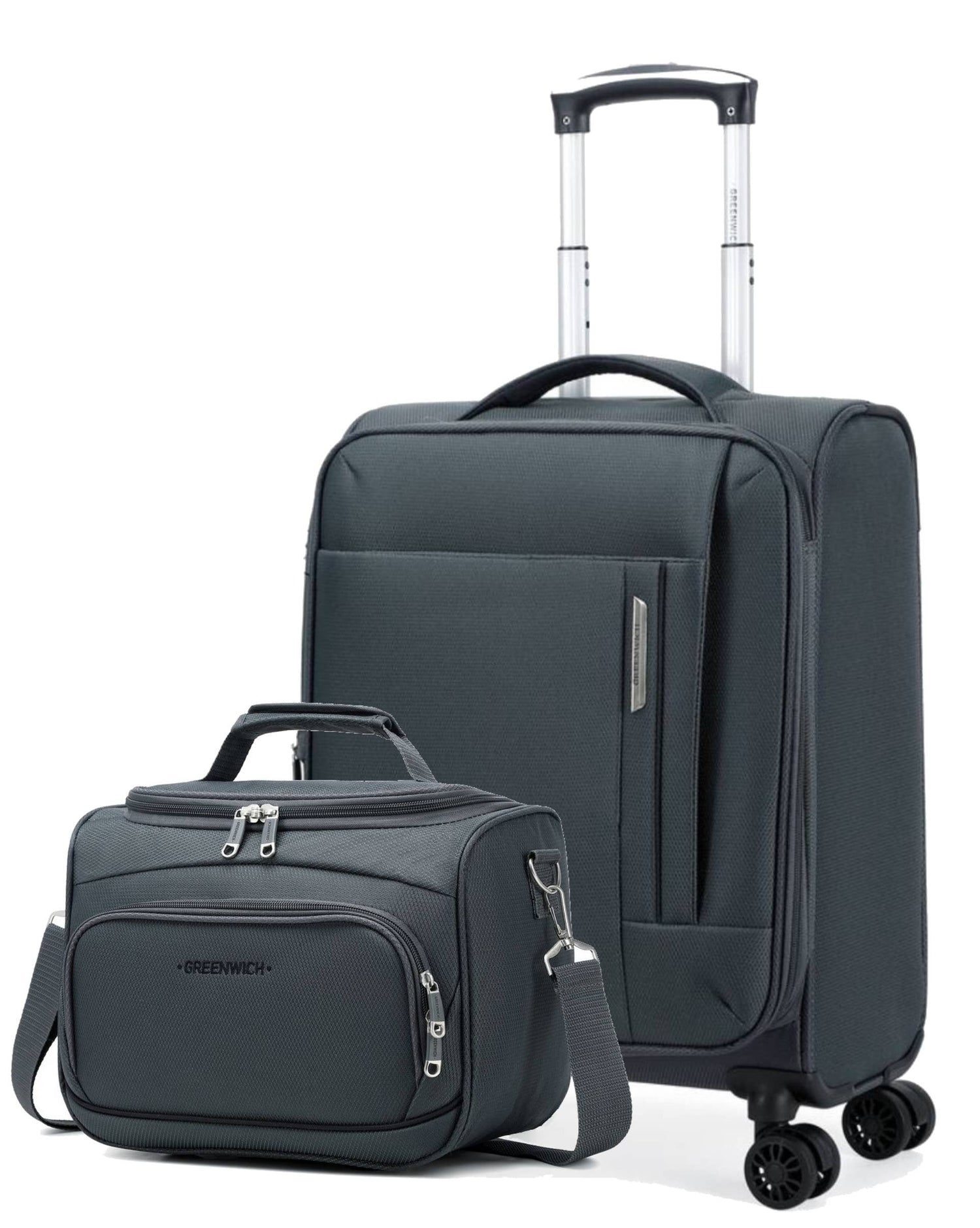 GREENWICH SET VAN Cabinekoffer ECO-RECYCLED TUNEZ EN NECESER