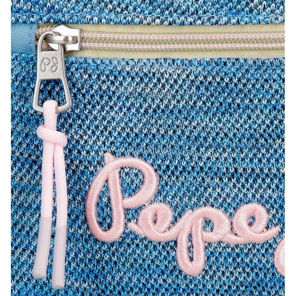 Mochila Pepe Jeans Lena Zíper duplo com carro