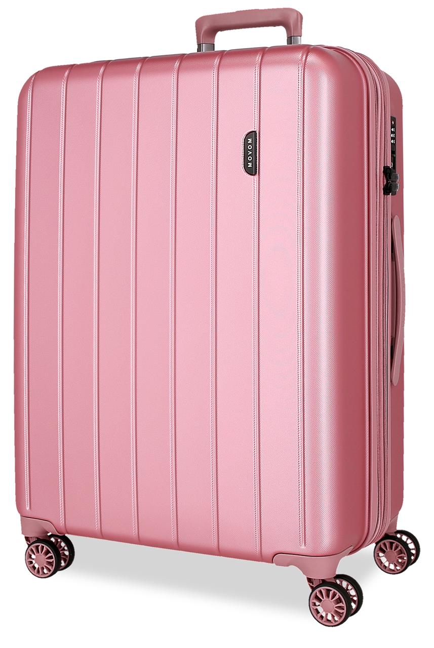 531926D TROLLEY ABS 68CM. C/EXP. 4R. MOVOM WOOD ROSA