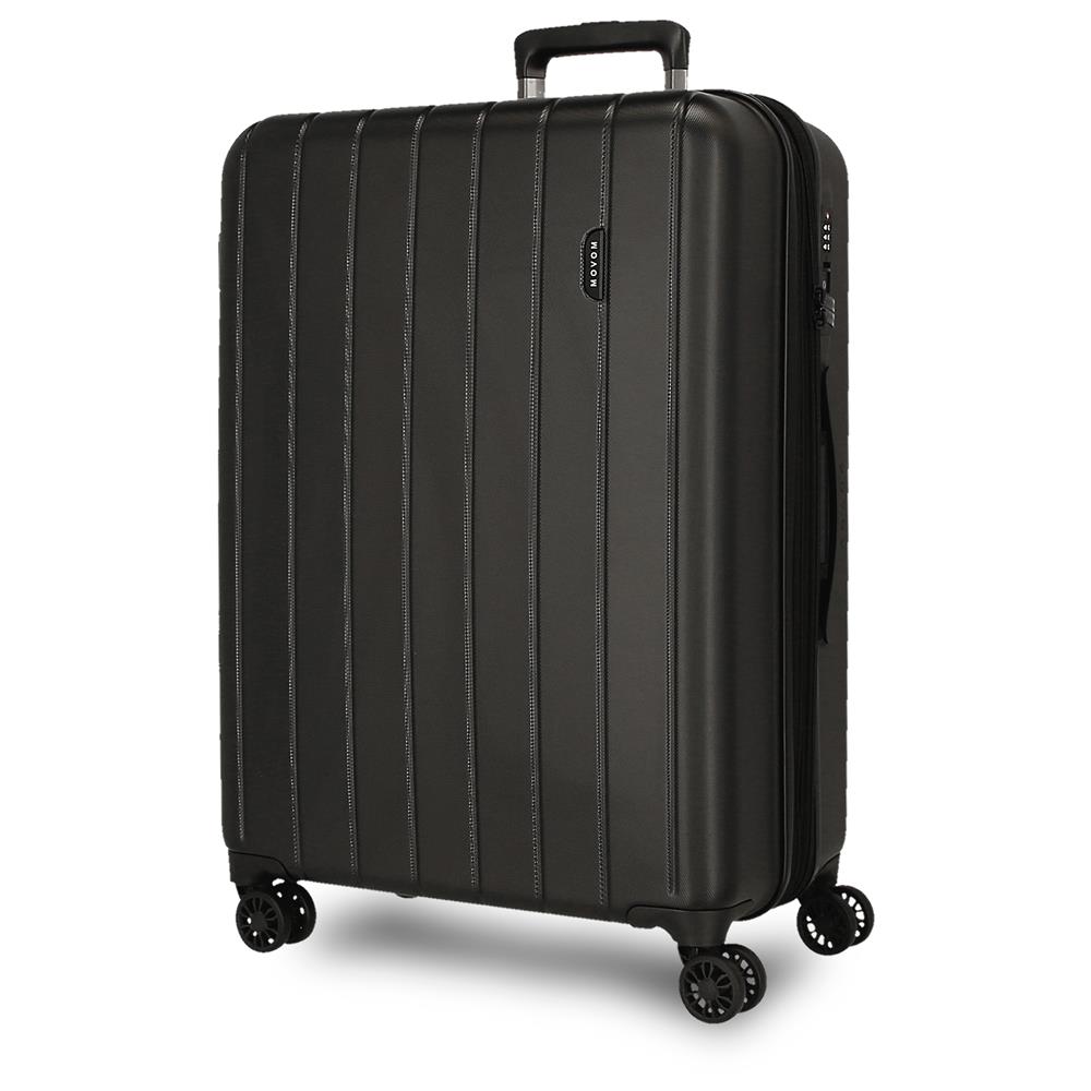 5319361 TROLLEY ABS 78CM. C/EXP. 4R. MOVOM WOOD NEGRO