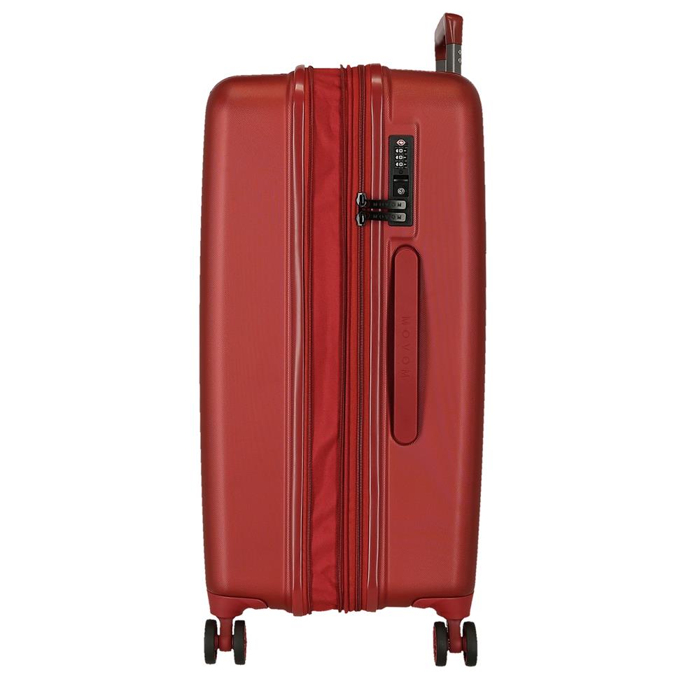 5319366 TROLLEY ABS 78CM. C/EXP. 4R. MOVOM WOOD RED