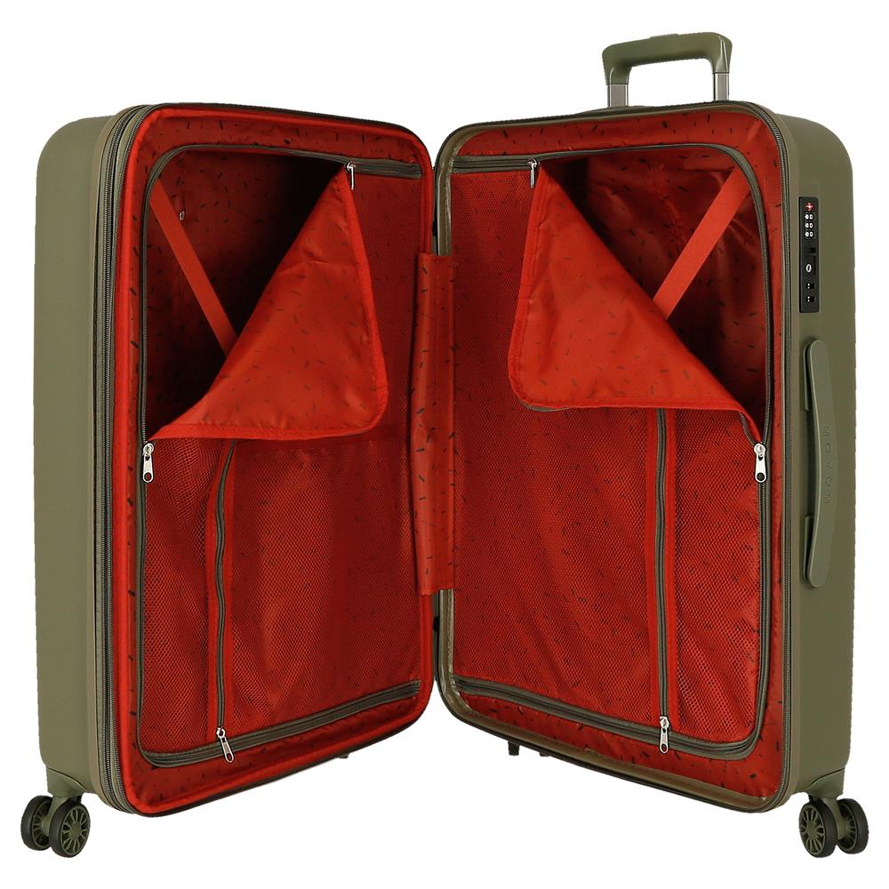 531936A TROLLEY ABS 78CM. C/EXP. 4R. MOVOM WOOD KHAKI