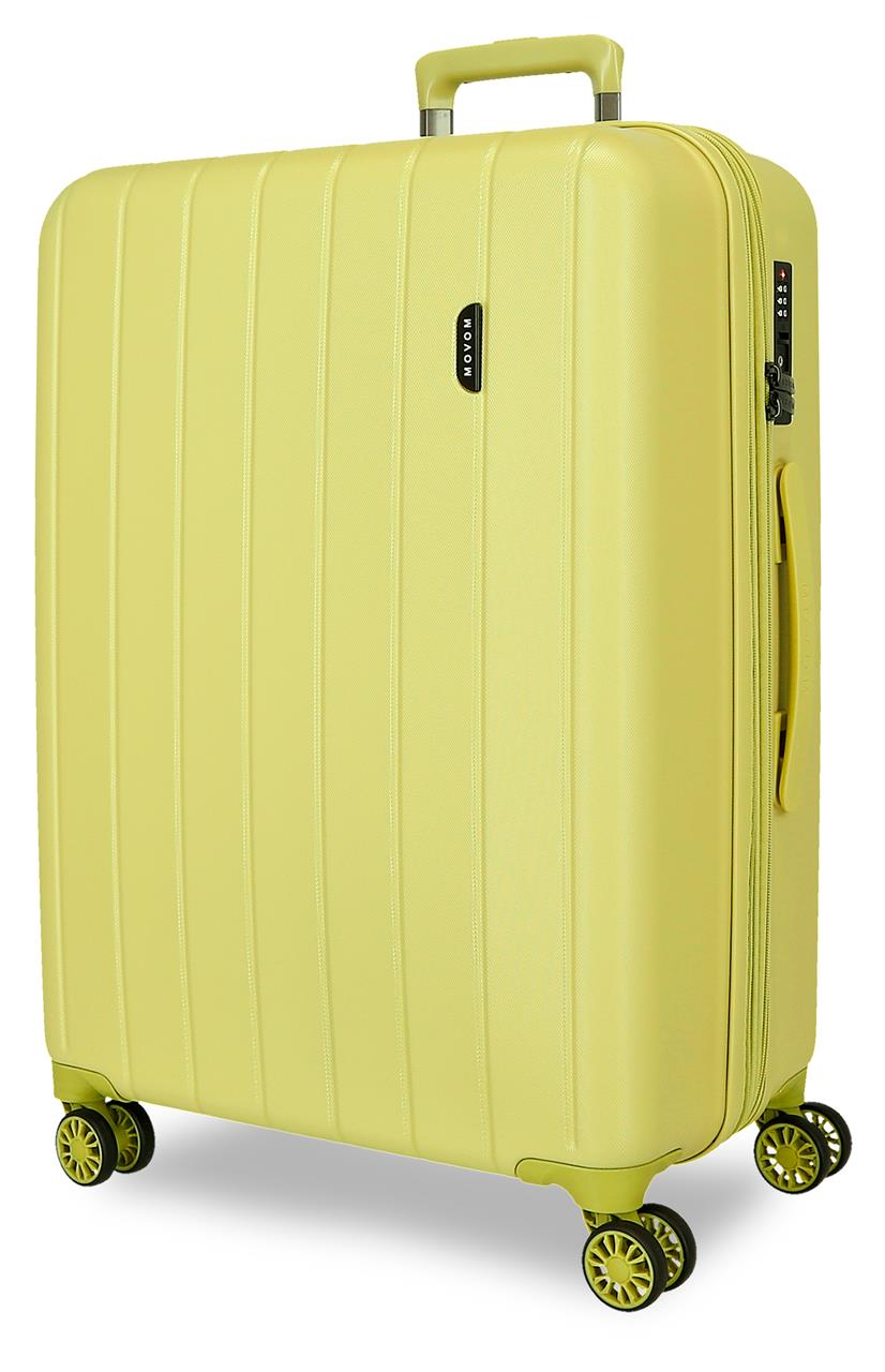 531936B TROLLEY ABS 78CM. C/EXP. 4R. MOVOM WOOD YELLOW