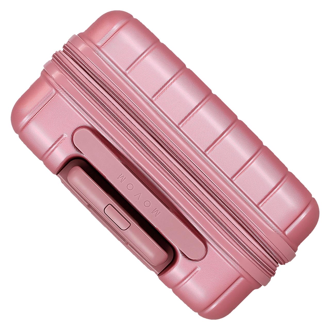 531846D SET/3 TROLLEY ABS 55-68-78CM. C/EXP. 4R. WOOD ROSA
