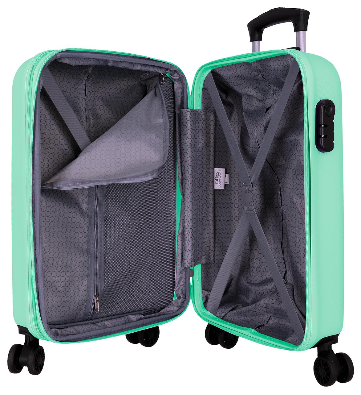 584866B TROLLEY ABS 55CM. C/EXP. 4R. RR FLEX TURQUESA