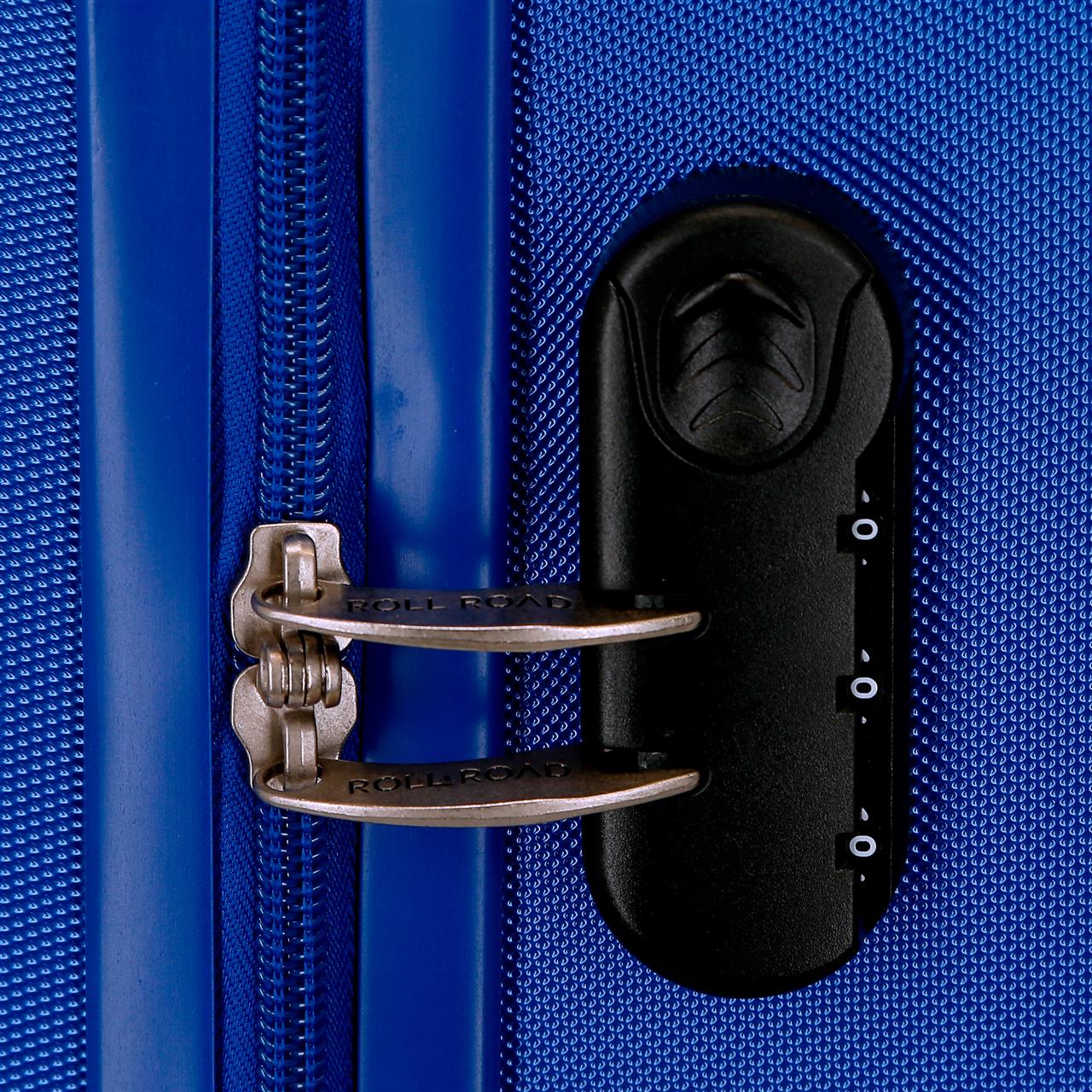 5848663 TROLLEY ABS 55CM. C/EXP. 4R. RR FLEX AZUL