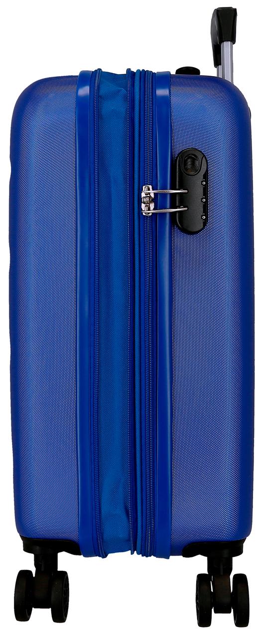 5848663 TROLLEY ABS 55CM. C/EXP. 4R. RR FLEX AZUL