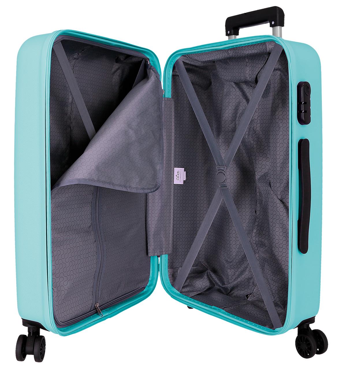 584926E TROLLEY ABS 65CM. 4R. RR FLEX AZUL CLARO