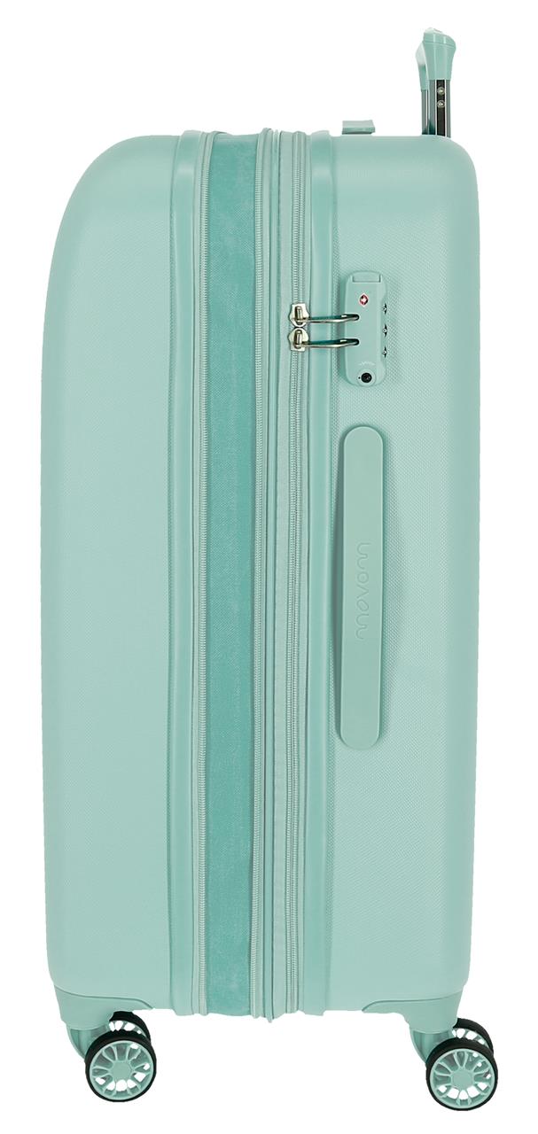 5999368 TROLLEY ABS 80CM. C/EXP. 4R. MOVOM RIGA TURQUESA