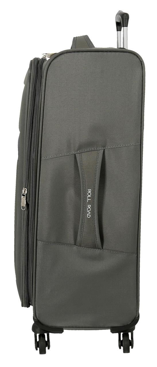 5019322 TROLLEY PES 76CM.4R.ROLL ROAD ROYCE GREY