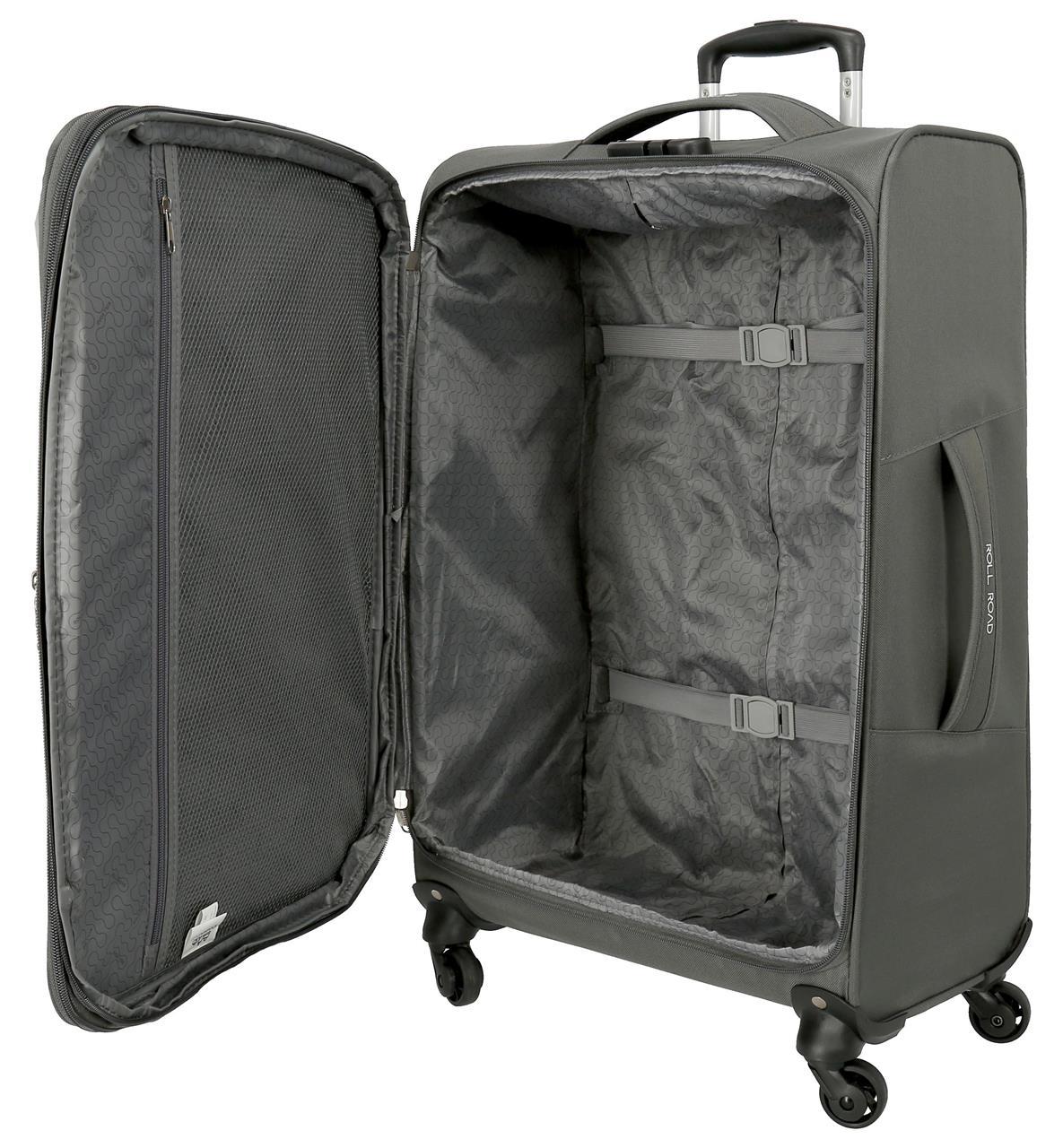 5019322 TROLLEY PES 76CM.4R.ROLL ROAD ROYCE GREY