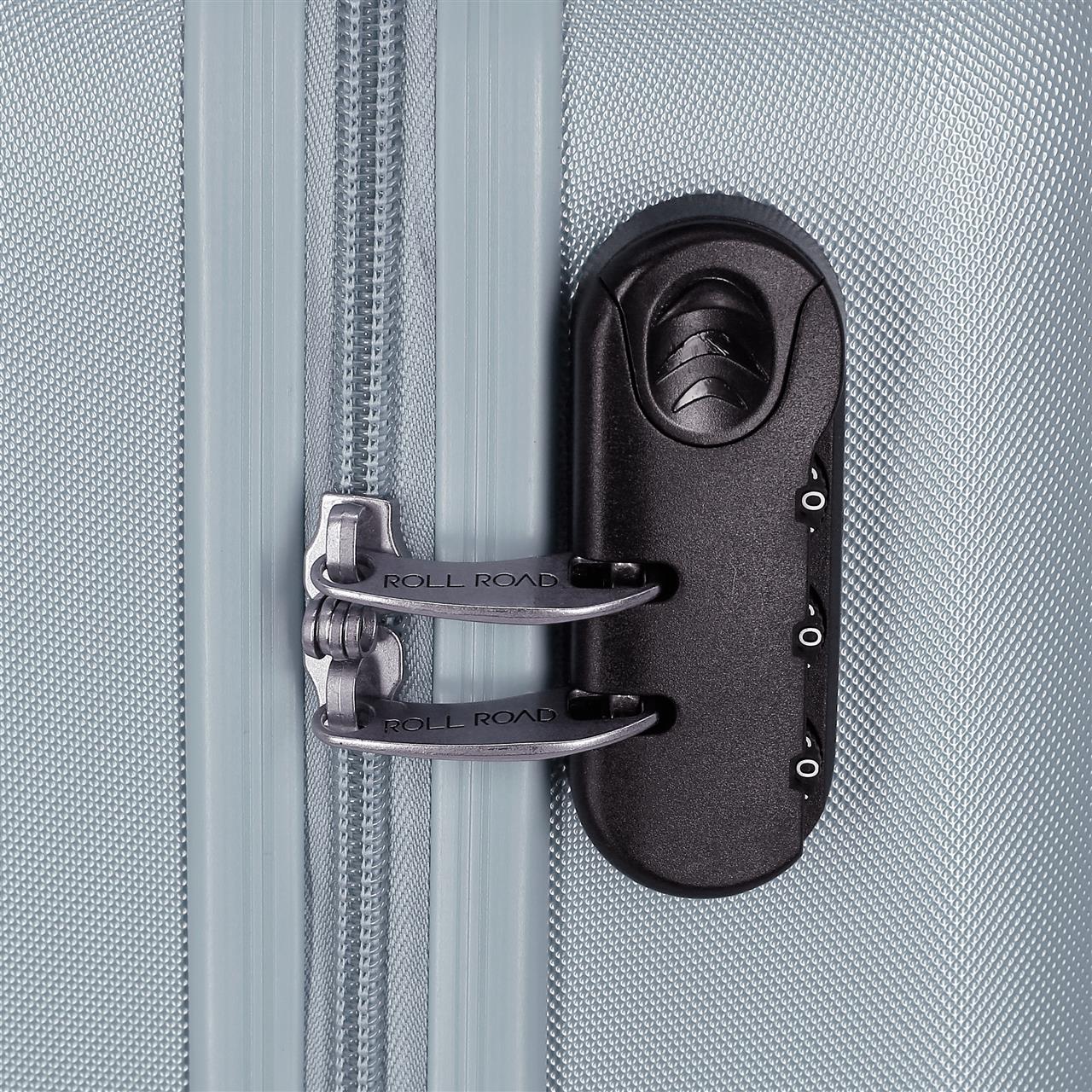 5068623 TROLLEY ABS 55CM. C/EXP. 4R. RR CAMBODGE BLEU CLAIR