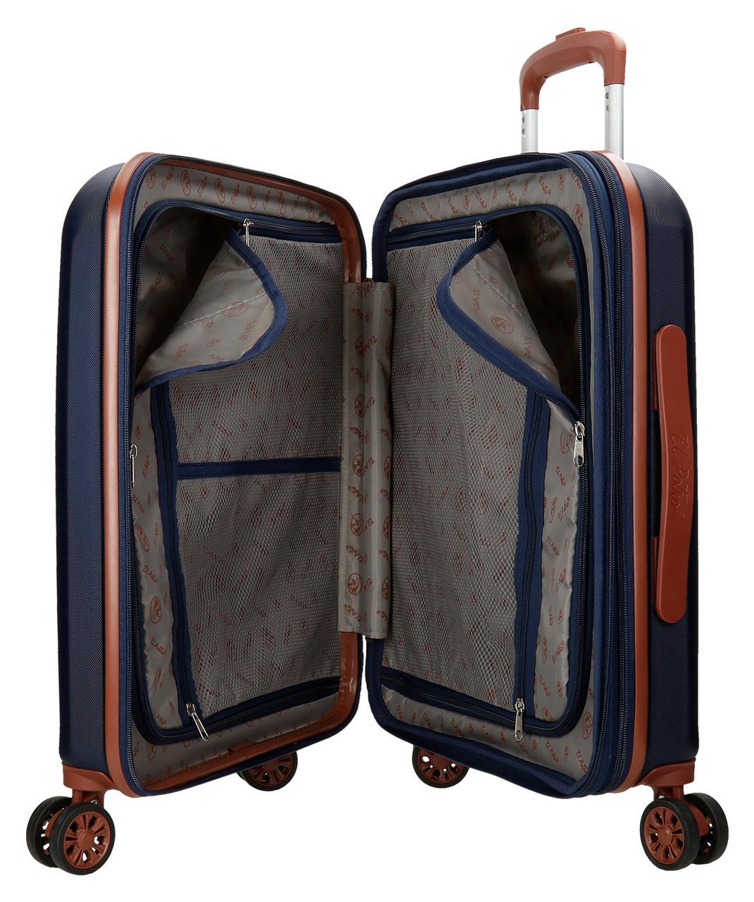 5128626 TROLLEY ABS 55CM. C/EXP. 4R. EL POTRO OCURI MARINO