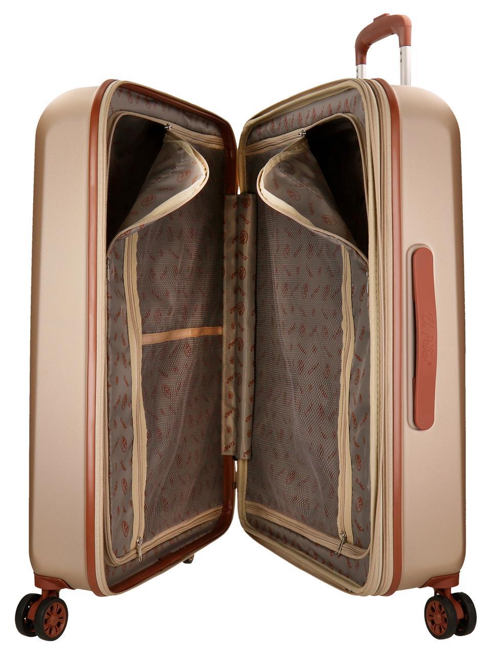 5128827 TROLLEY ABS 70CM. C/EXP. 4R. EL POTRO OCURI CHAMPAGN