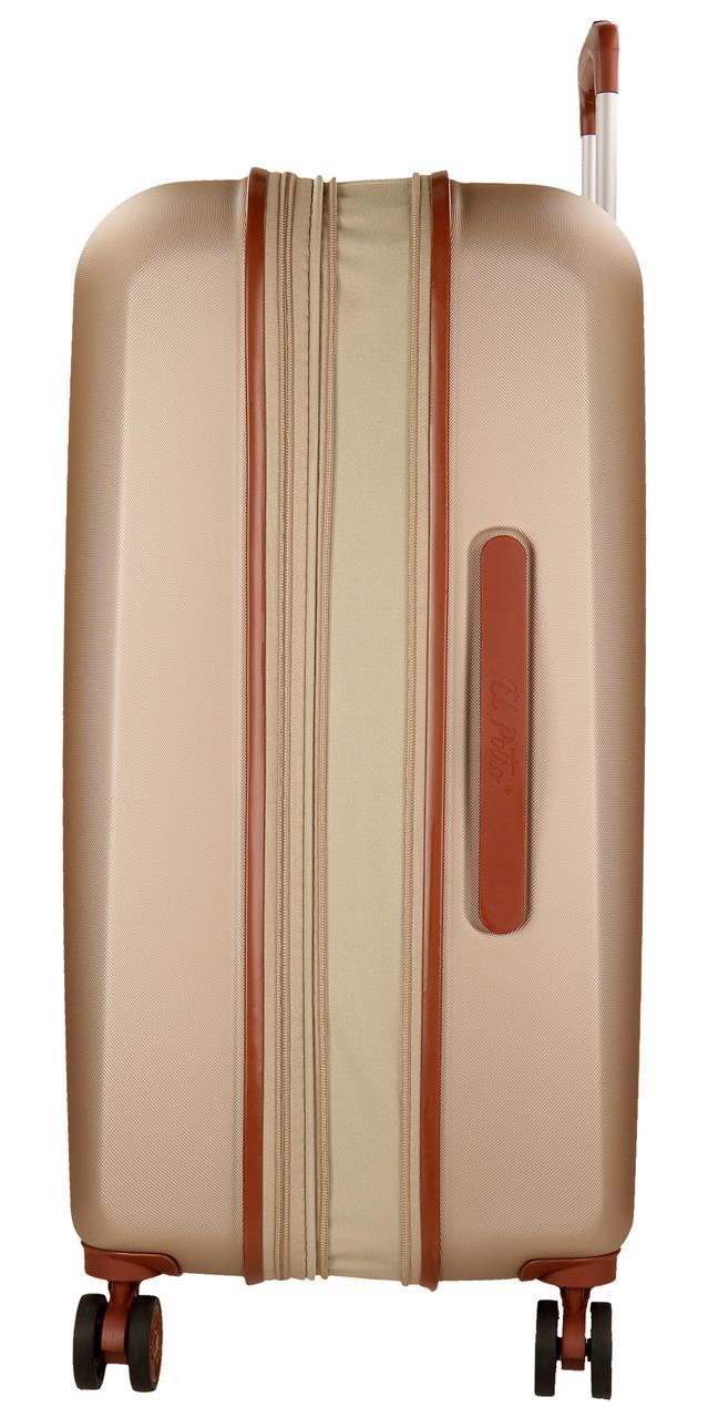 5128827 TROLLEY ABS 70CM. C/EXP. 4R. EL POTRO OCURI CHAMPAGN