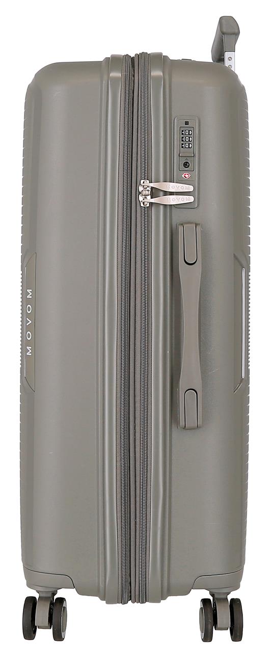 5329424 SET/3 TROLLEY PP 55-68-78CM. 4R. MOVOM INARI GRIS