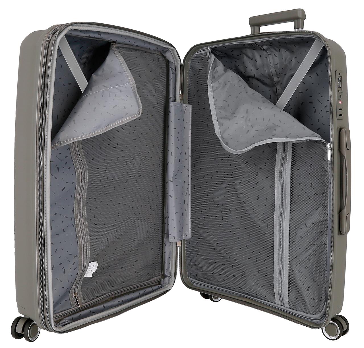 5329424 SET/3 TROLLEY PP 55-68-78CM. 4R. MOVOM INARI GRIS