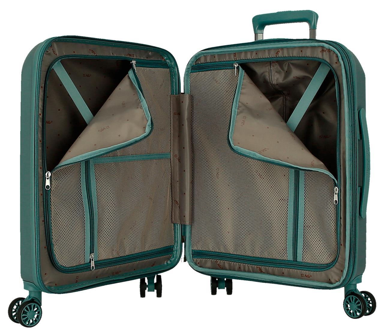 5338623 TROLLEY ABS 55CM. C/EXP. 4R. EL POTRO VERA VIHREÄ