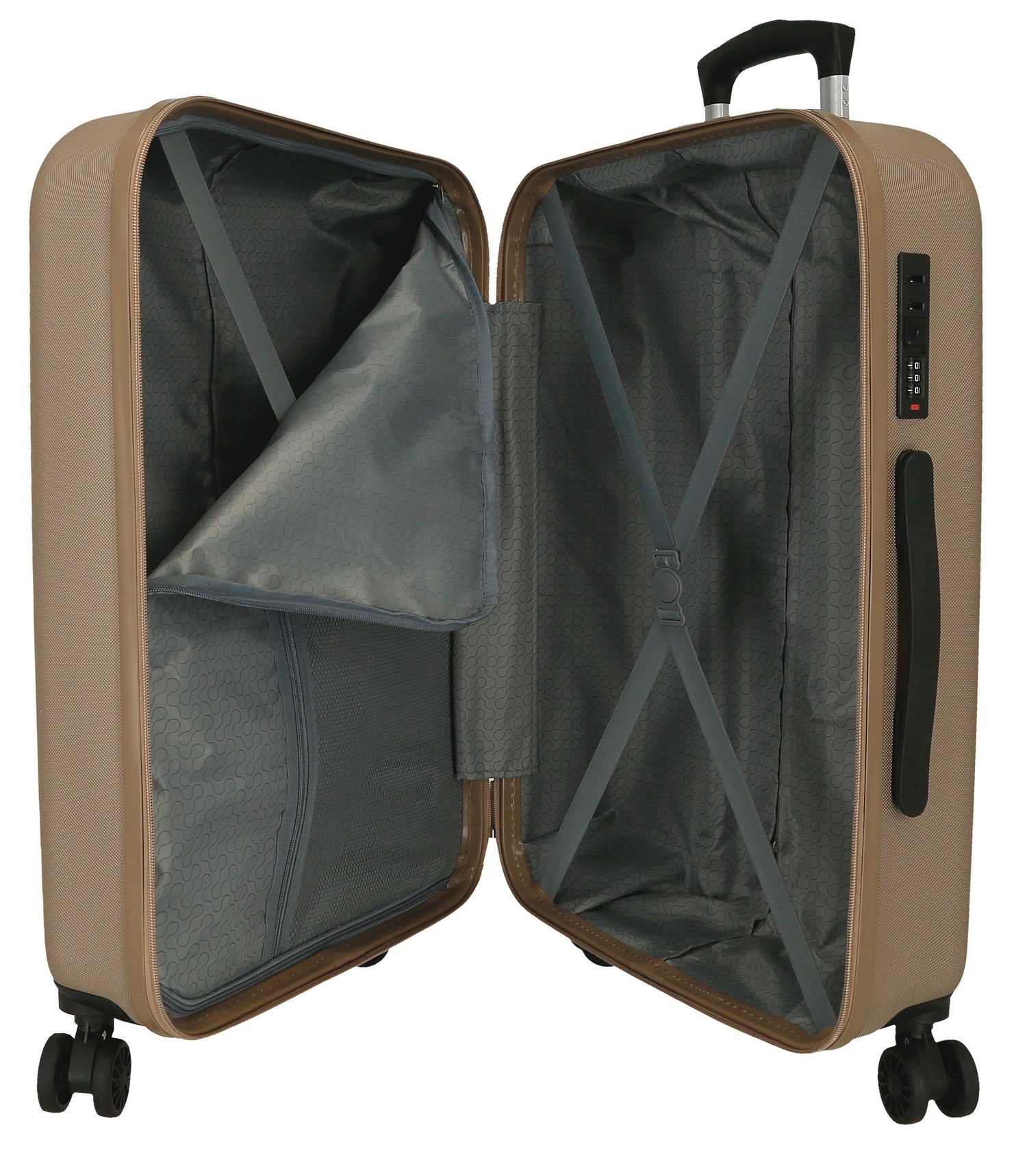 5399323 TROLLEY ABS 75CM. 4R. CHAMPAGNE RR FORMENTERA