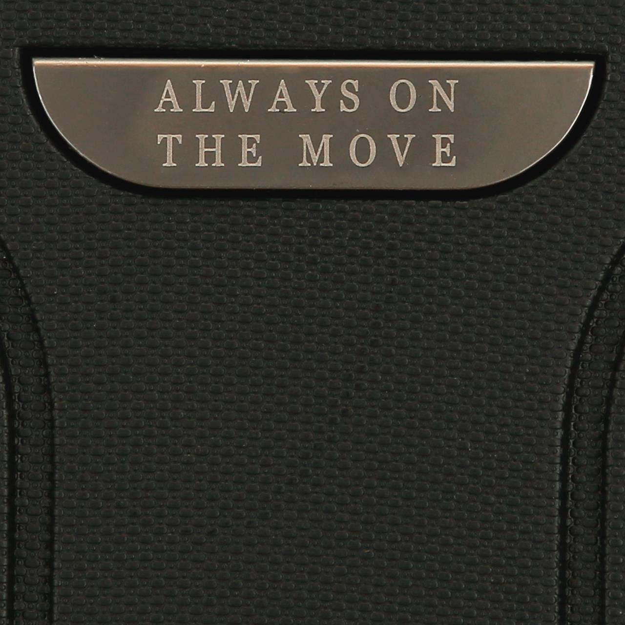 5388621 TROLLEY PP 55CM. C/EXP. 4R. MOVOM NEW TRENDY BLACK