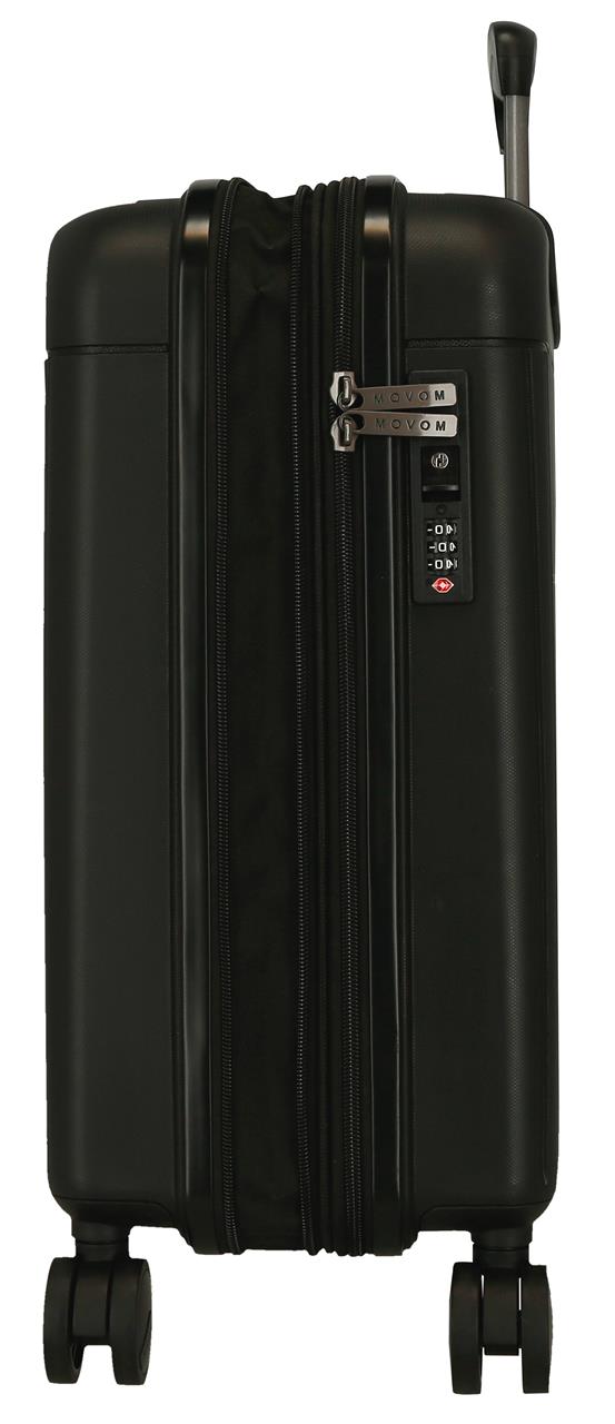 5388621 TROLLEY PP 55CM. C/EXP. 4R. MOVOM NEW TRENDY BLACK