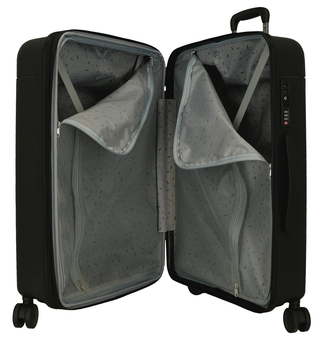 5388421 SET/3 TROLLEY PP 55-68-78CM. C/EXP. 4R. NEW TRENDY N