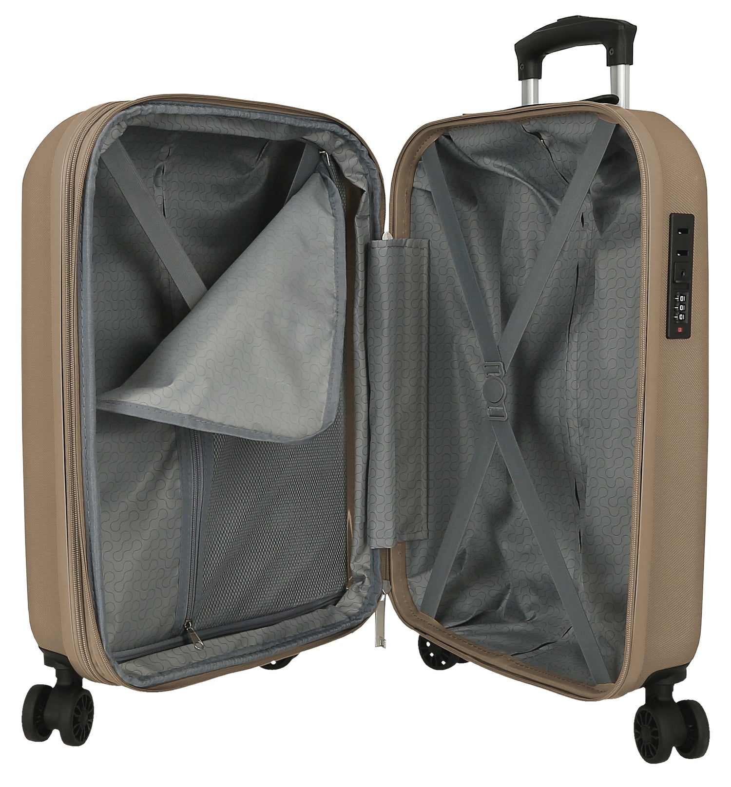 5428625 TROLLEY ABS 55CM. C/EXP. 4R. RR MINORQUE CHAMPAGNE