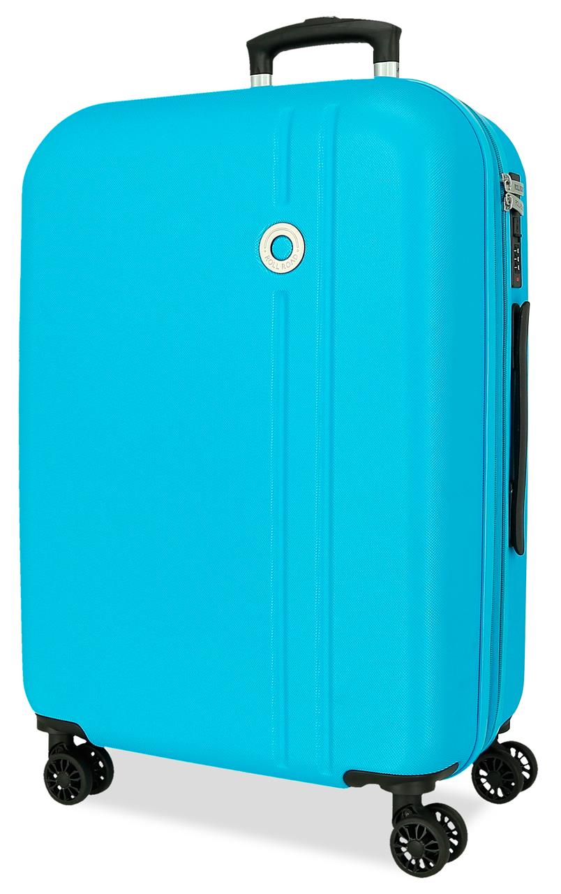 5428824 TROLLEY ABS 65CM. C/EXP. 4R. RR MENORCA TURQUESA