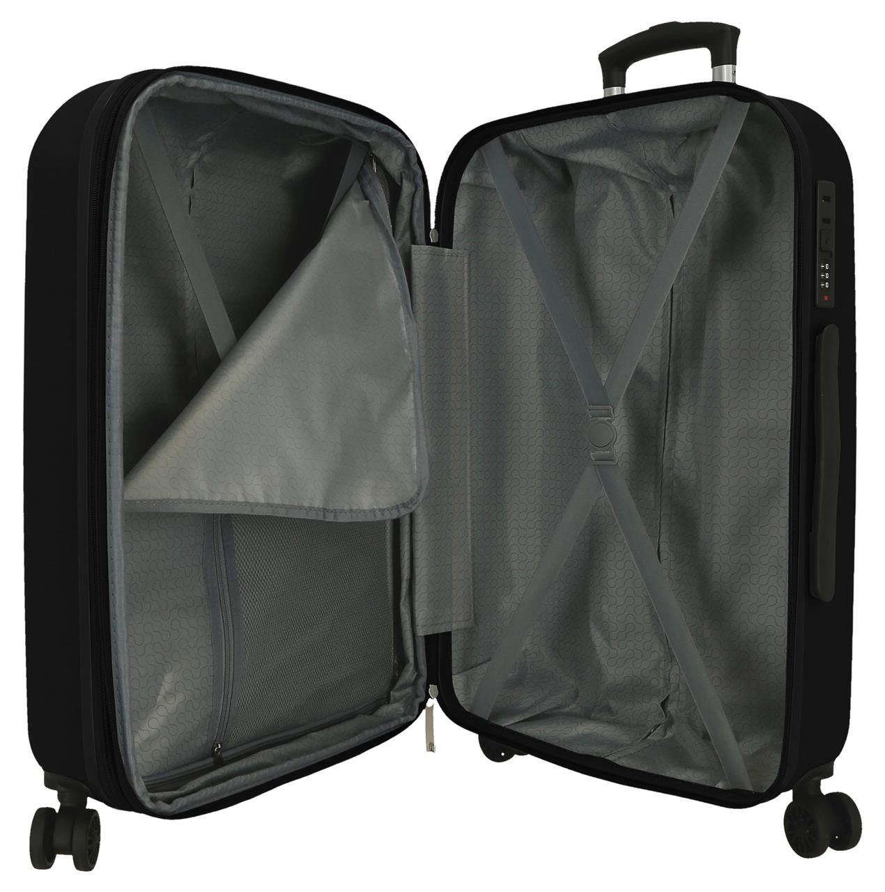 5429321 TROLLEY ABS 75CM. C/EXP. 4R. RR MENORQUE NOIR