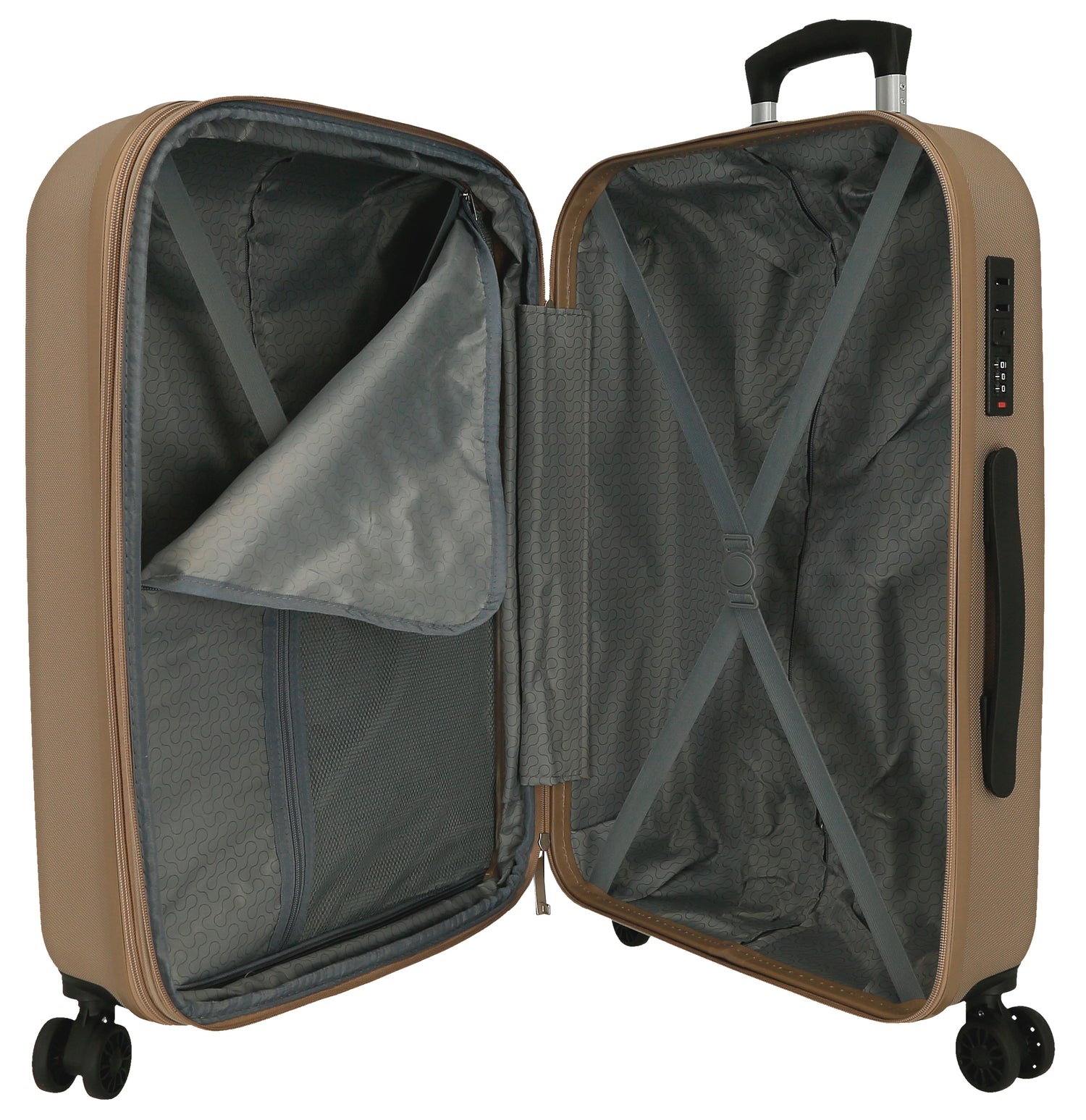 5429325 TROLLEY ABS 75CM. C/EXP. 4R. RR MENORCA CHAMPAGNE