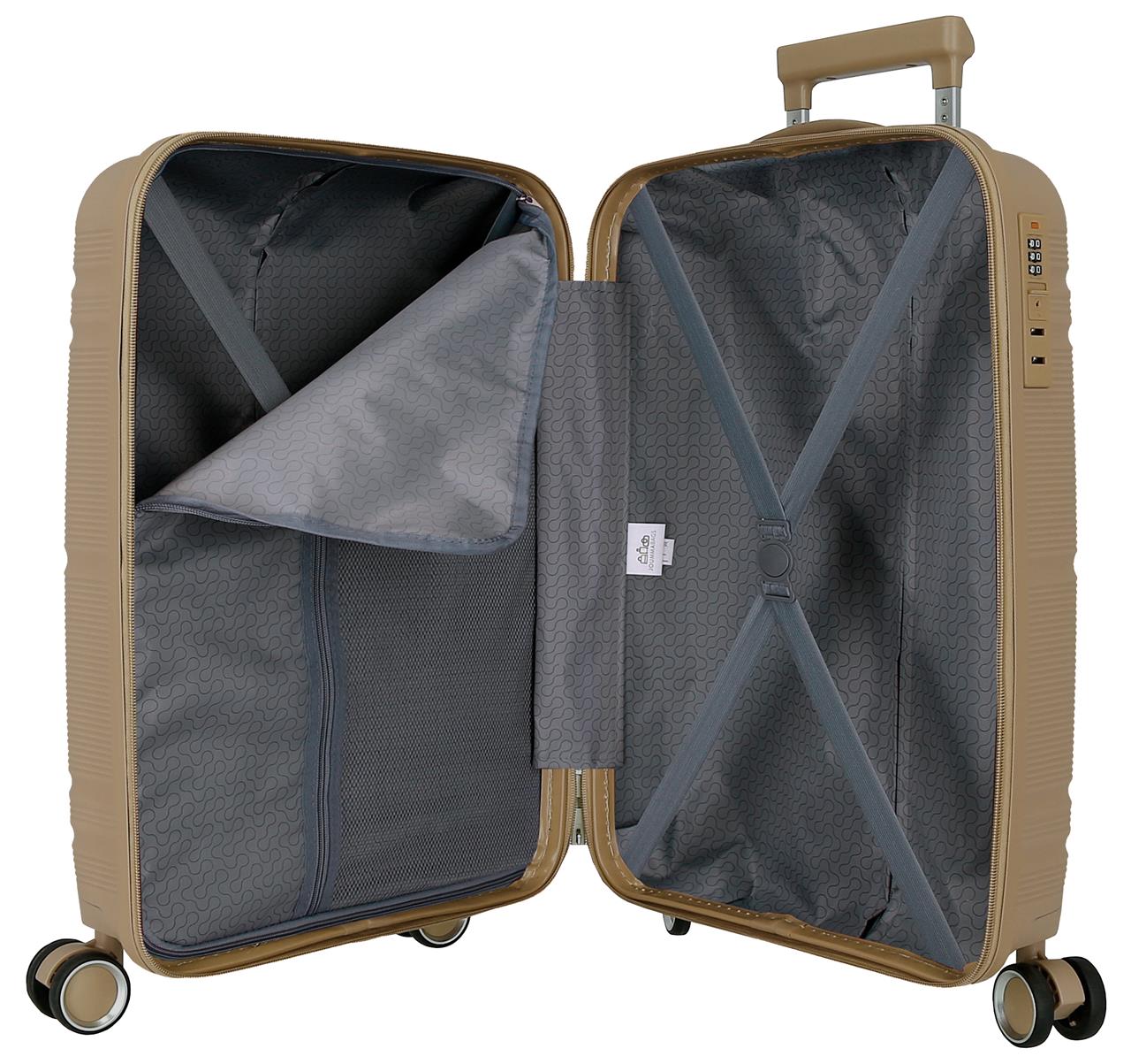 5479124 TROLLEY PP 55CM. 4R. RR-UNIVERSUM BEIGE