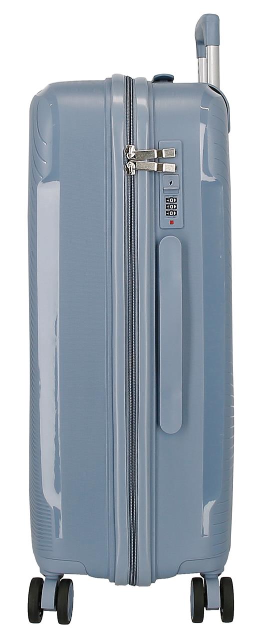 5499322 TROLLEY PP 75CM. 4R. RR BAAN LICHTBLAUW