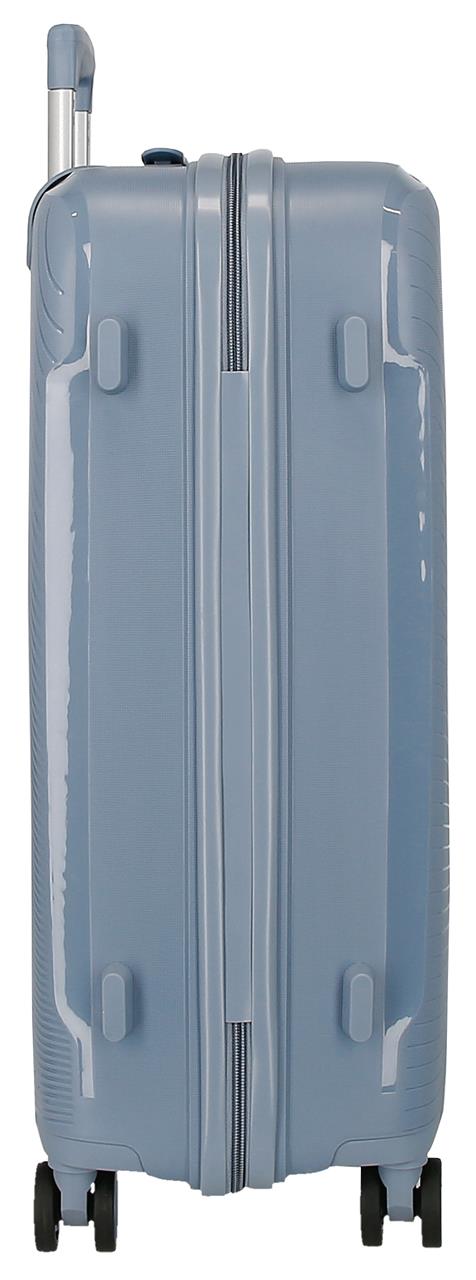 5499322 TROLLEY PP 75CM. 4R. RR BAAN LICHTBLAUW