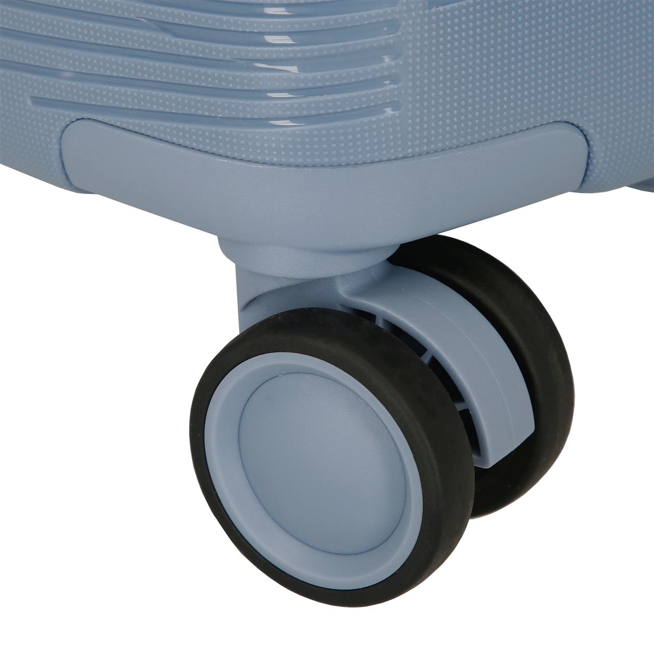 5499322 TROLLEY PP 75CM. 4R. RR BAAN LICHTBLAUW