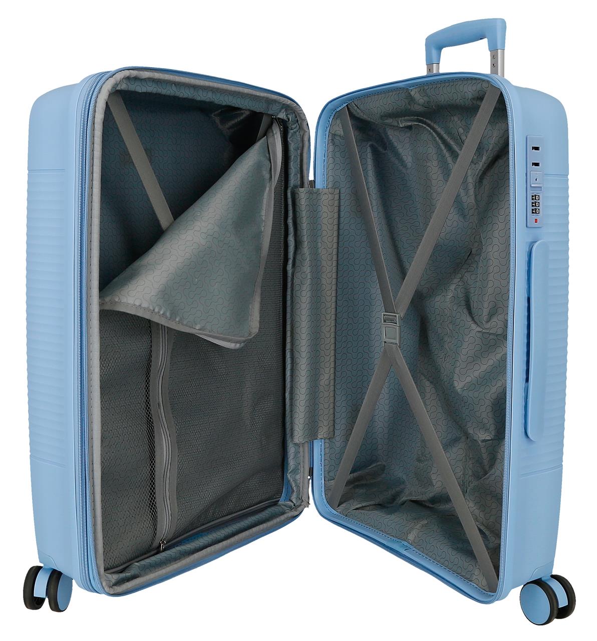 5539324 TROLLEY PP 75CM. 4R. RR ACADIA JASNONIEBIESKI