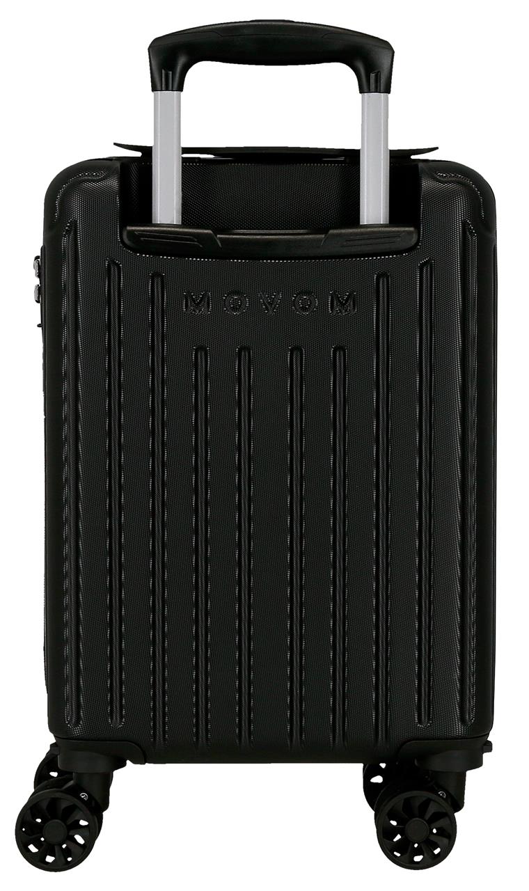 5556320 TROLLEY ABS 40CM. 4R. VERWIJDERBAAR. MOVOM ZWART HOUT