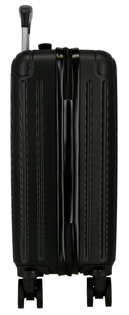 5556320 TROLLEY ABS 40CM. 4R. VERWIJDERBAAR. MOVOM ZWART HOUT