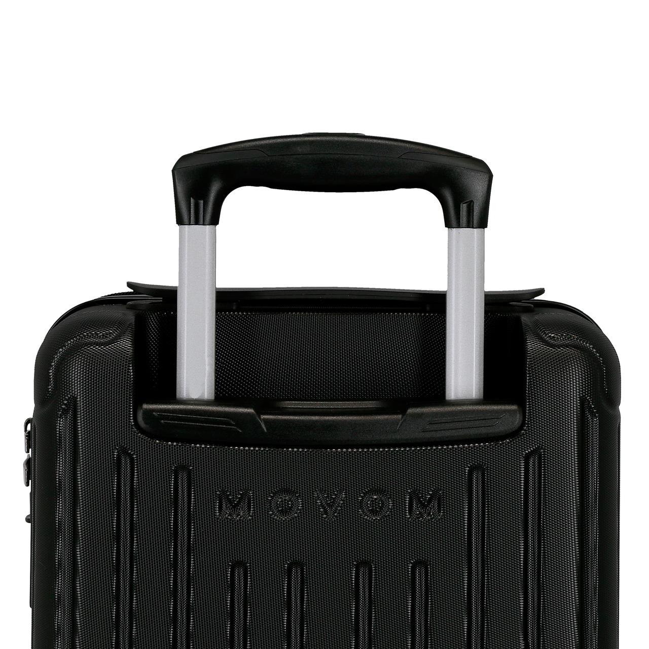 5556320 TROLLEY ABS 40CM. 4R. VERWIJDERBAAR. MOVOM ZWART HOUT