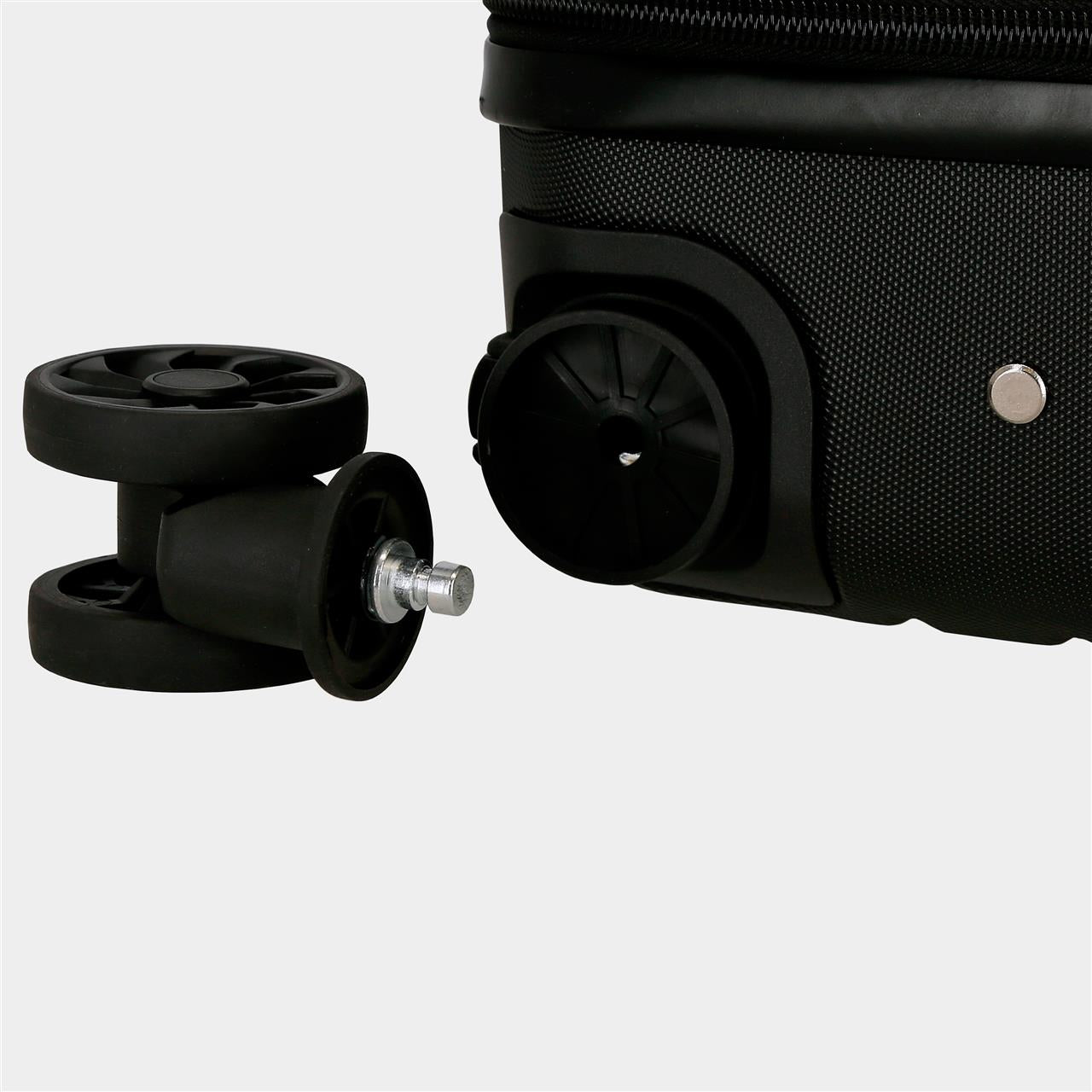 5556320 TROLLEY ABS 40CM. 4R. VERWIJDERBAAR. MOVOM ZWART HOUT