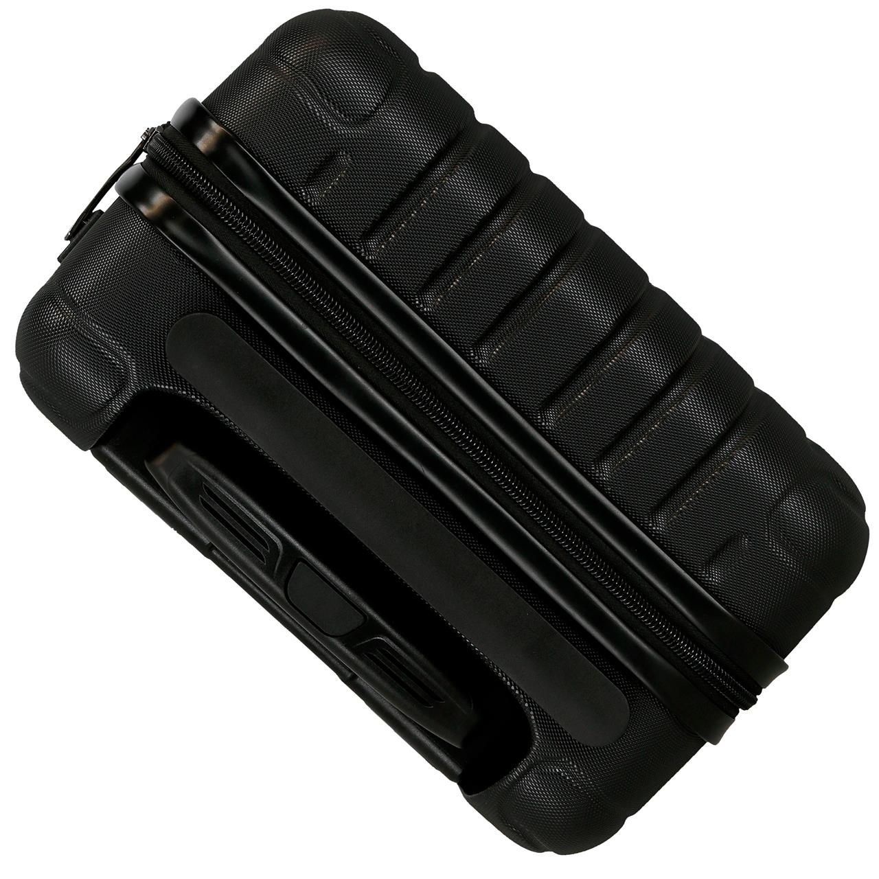 5556320 TROLLEY ABS 40CM. 4R. VERWIJDERBAAR. MOVOM ZWART HOUT