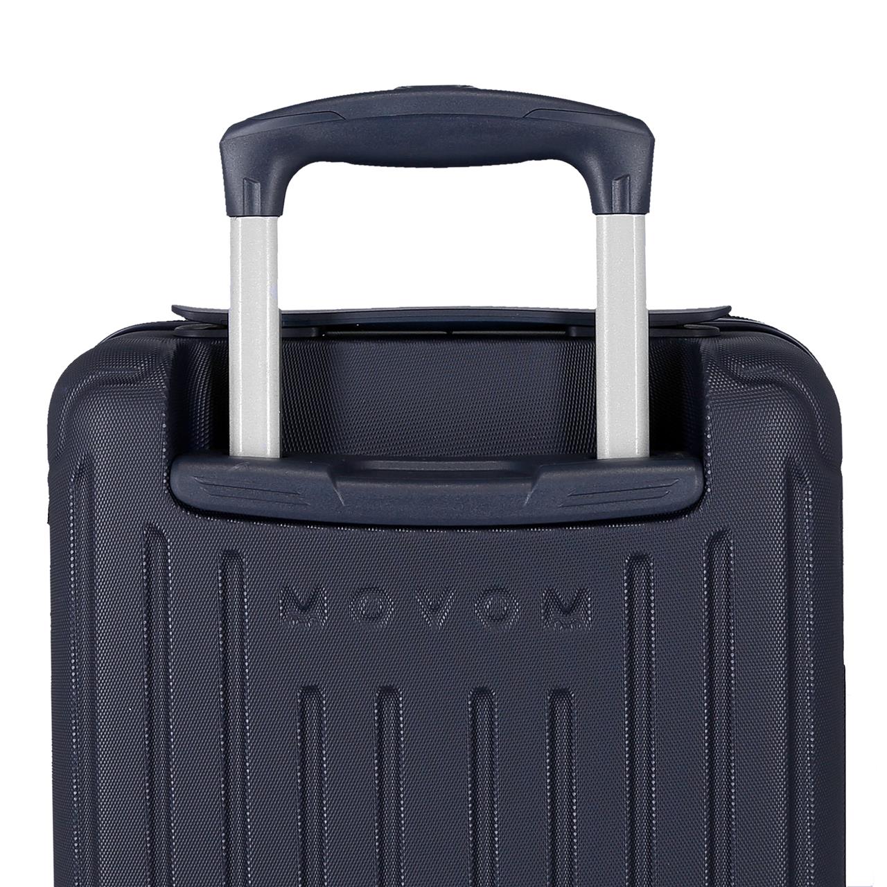 5556321 TROLLEY ABS 40 cm. 4R. RIMOVIBILE. MOVOM MARINO DI LEGNO